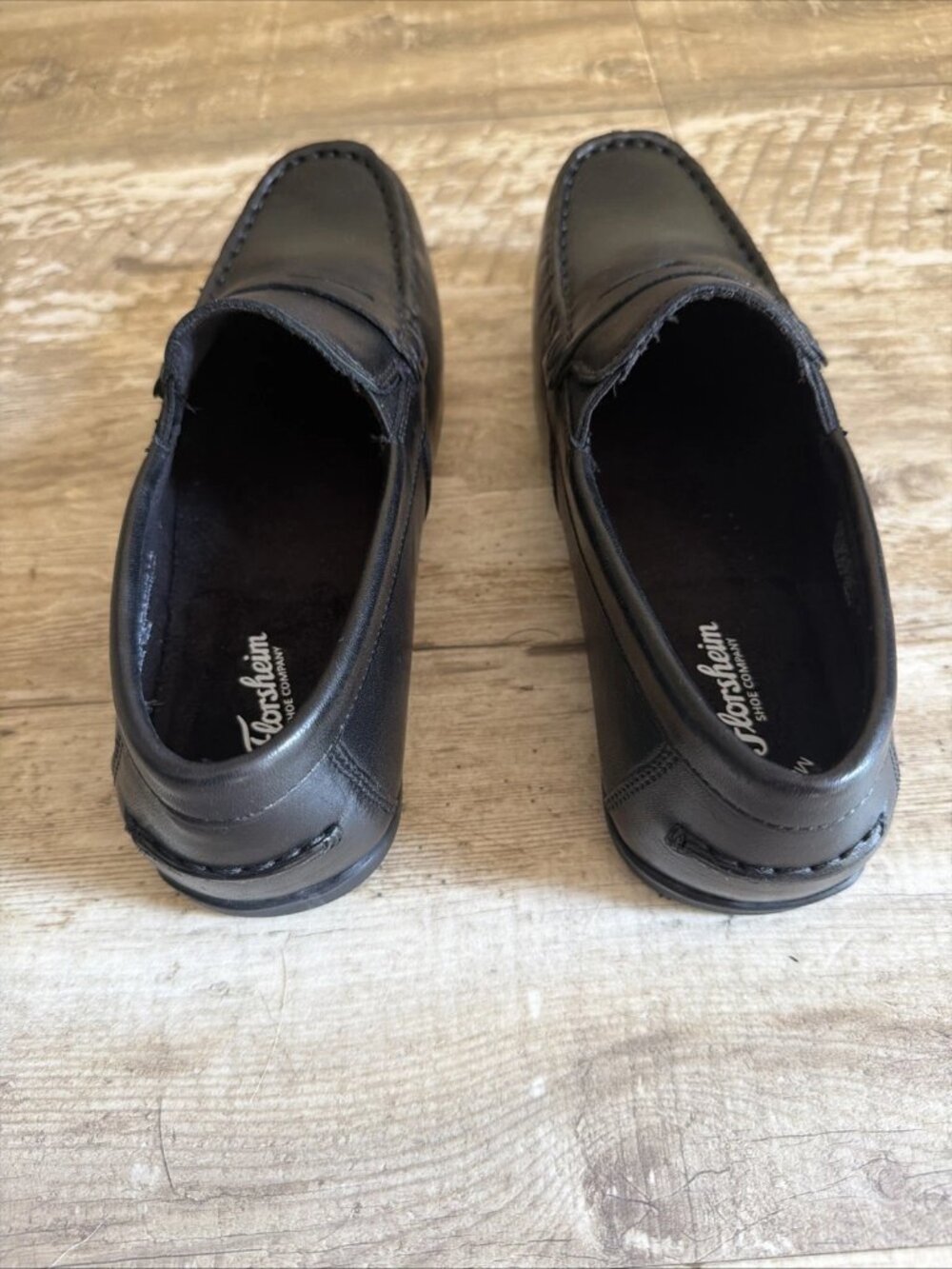 FLORSHEIM Jasper Driver Leather Slip On Black Dress Penny Loafer Youth 5M - Picture 5 of 8